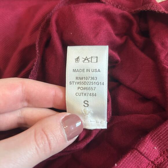 Lulus Double Hex Wine Red Bodycon Dress Backless Open Back Mini Cocktail Size S - Picture 9 of 9